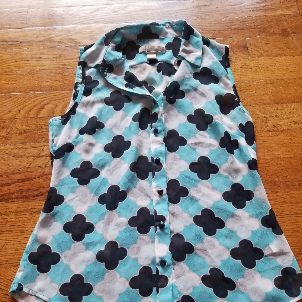 Banana republic Blue patterned Blouse